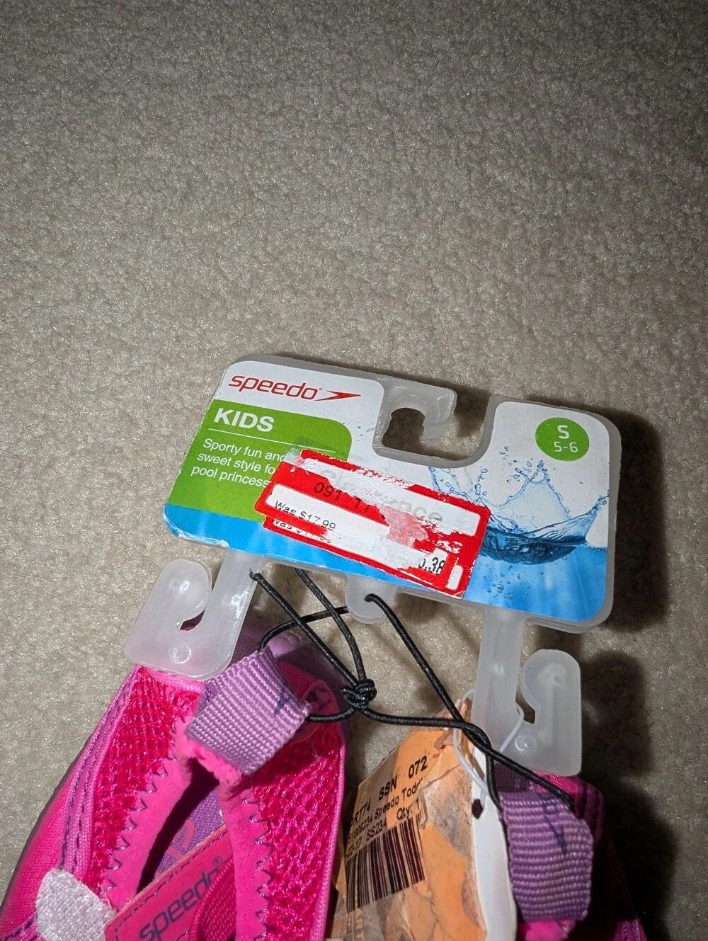 Nwt Speedo Kids Shoes Sz S 5/6